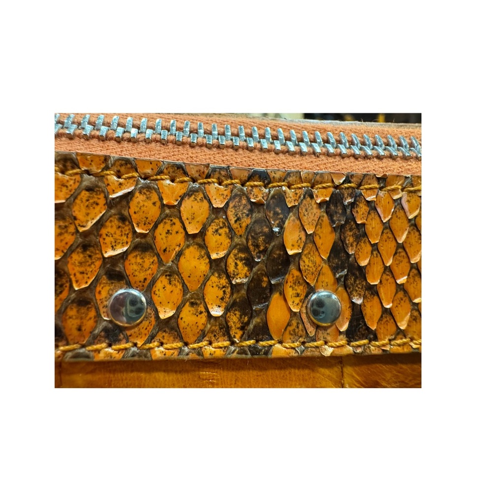 Authentic Dolce and Gabbana Python/Eel/Leather cr… - image 3